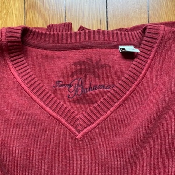 Tommy Bahama Sweatshirt Pullover Mens Size L Long Sleeve Red - Picture 2 of 4